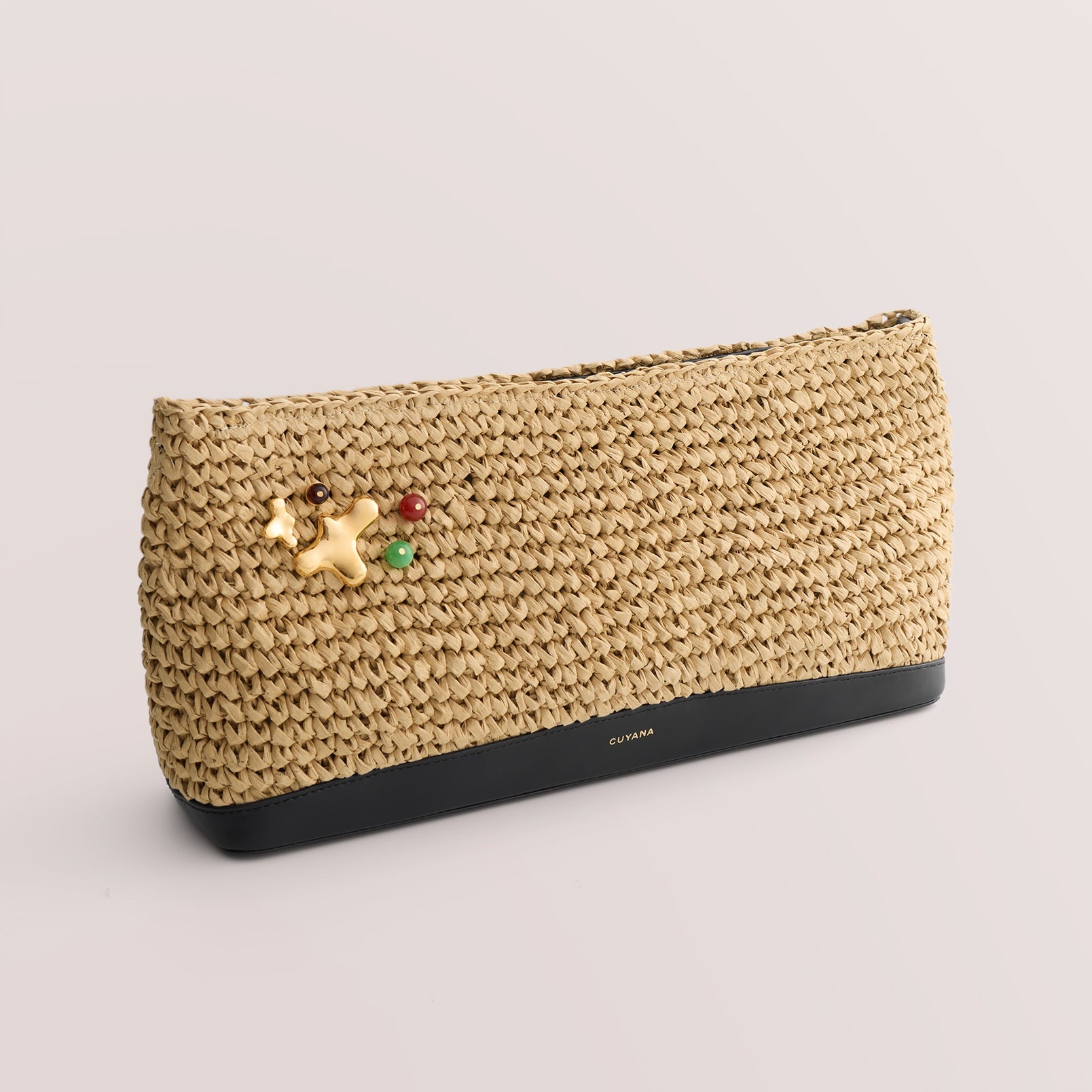 Raffia Clutch