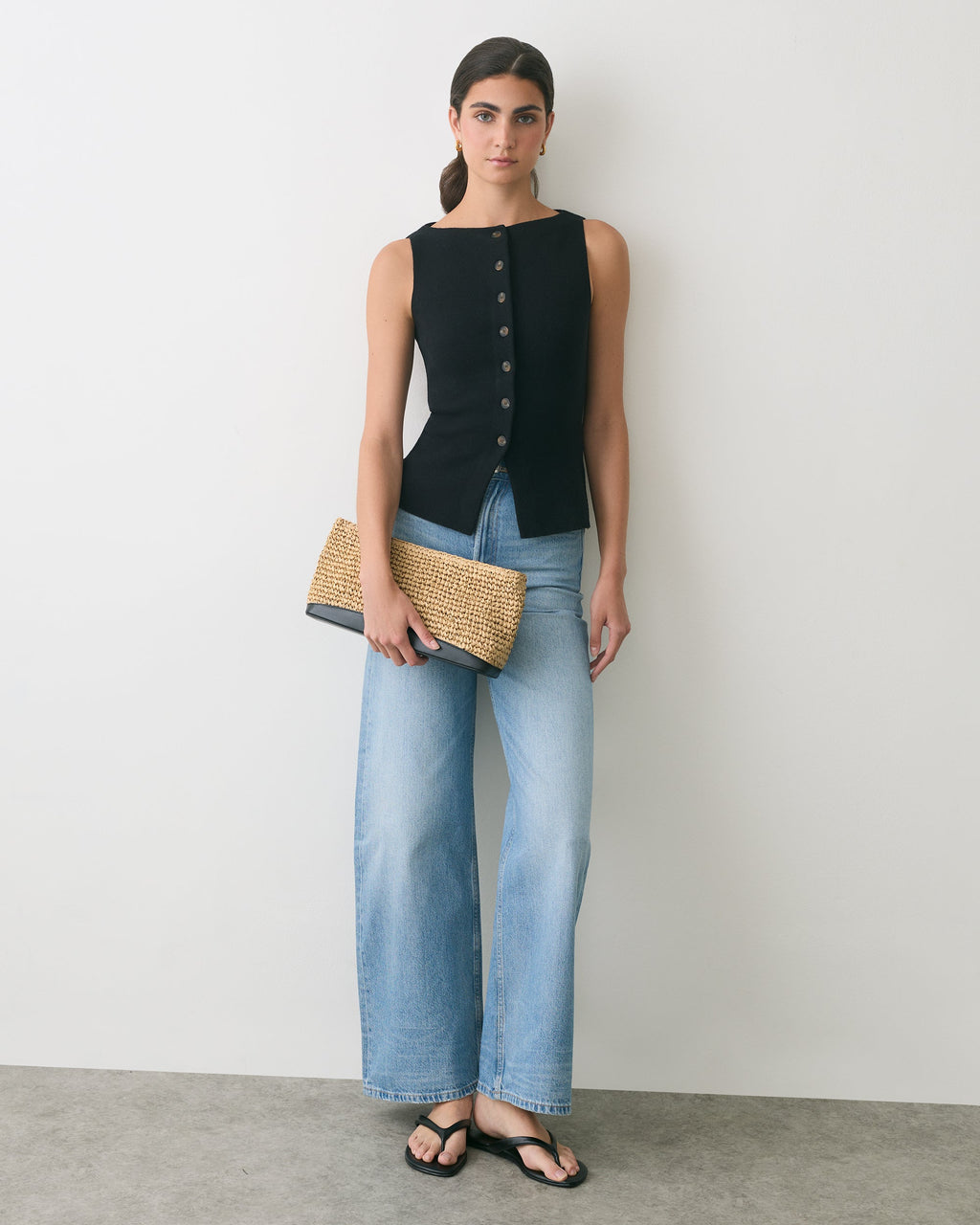 Raffia Clutch