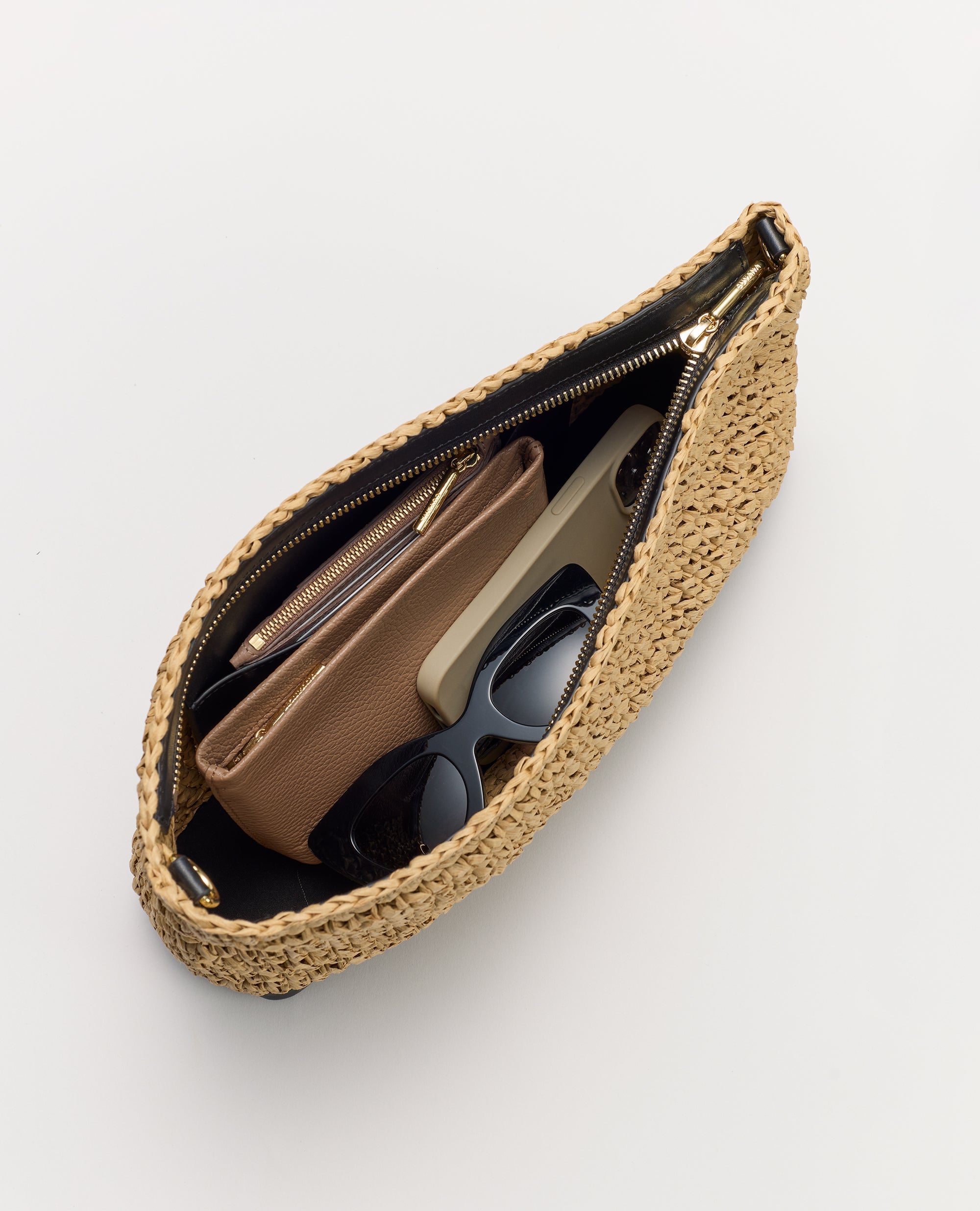Raffia Clutch